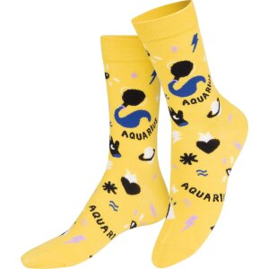 Шкарпетки EatMySocks Crew Zodiac Aquarius знак зодіаку...