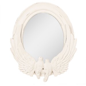 Дзеркало Clayre & Eef Mirror 50x5x60 біле МДФ скло...