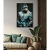 Настенная фреска Mauro Ferretti Kongy 62x4x92 см бирюзовый черный